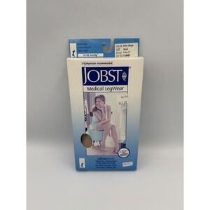 JOBST UltraSheer Medical Legwear Knee High Stockings Silky Beige Small 15-20